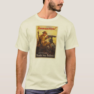 Camiseta Propaganda da munição WWI das ligações de guerra