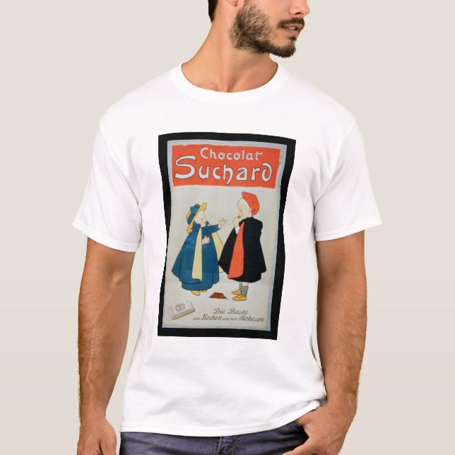 Camiseta Propaganda de poster de "chocolate Suchard" (cor (Frente)