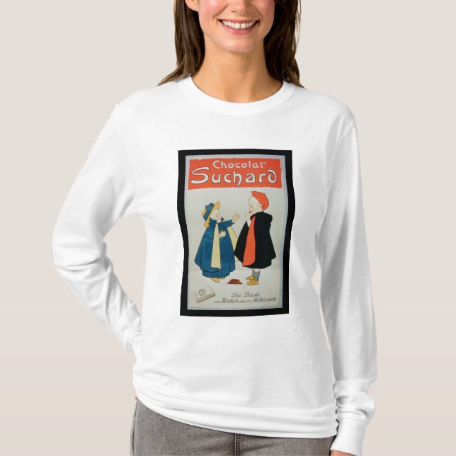 Camiseta Propaganda de poster de "chocolate Suchard" (cor (Frente)