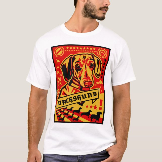 Camiseta Propaganda do Dachshund (Frente)