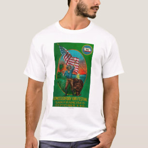 Camiseta Propaganda do dia de admissão, festival do estado