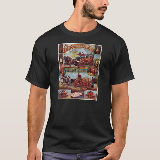 Camiseta Propaganda do extintor do vintage (Frente)