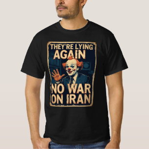 Camiseta Propaganda Irã Sem Guerra Fake News
