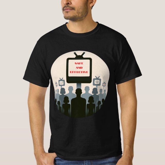 Camiseta Propaganda segura e eficaz (Frente)