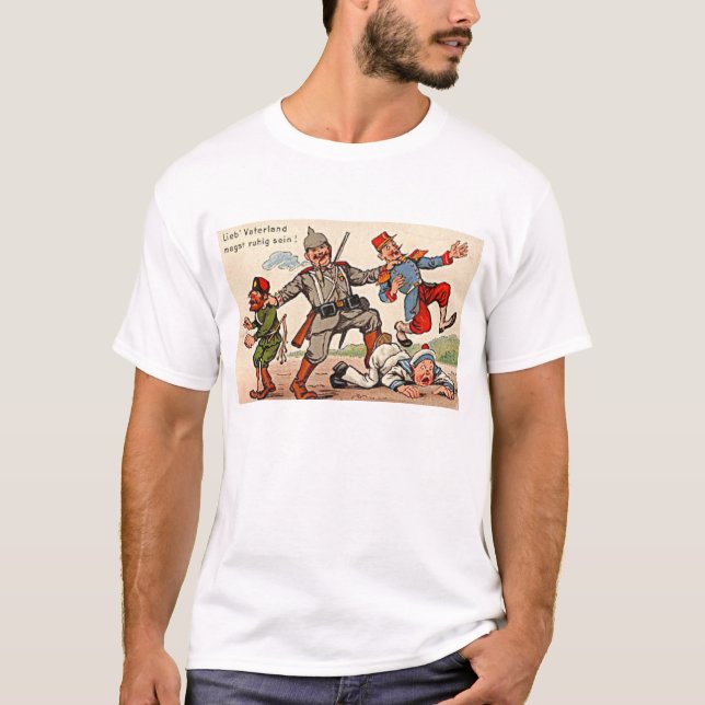 Camiseta Propaganda WW1 alemão - Reenacting (Frente)