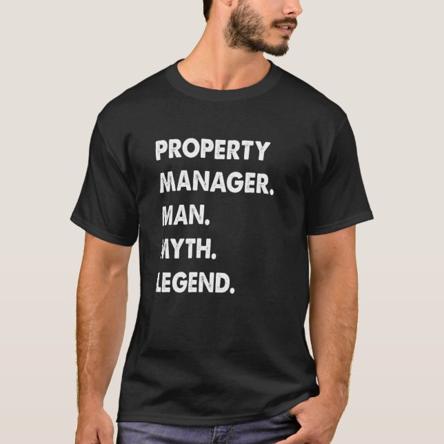 Camiseta Property Manager Man Myth Legend (Frente)