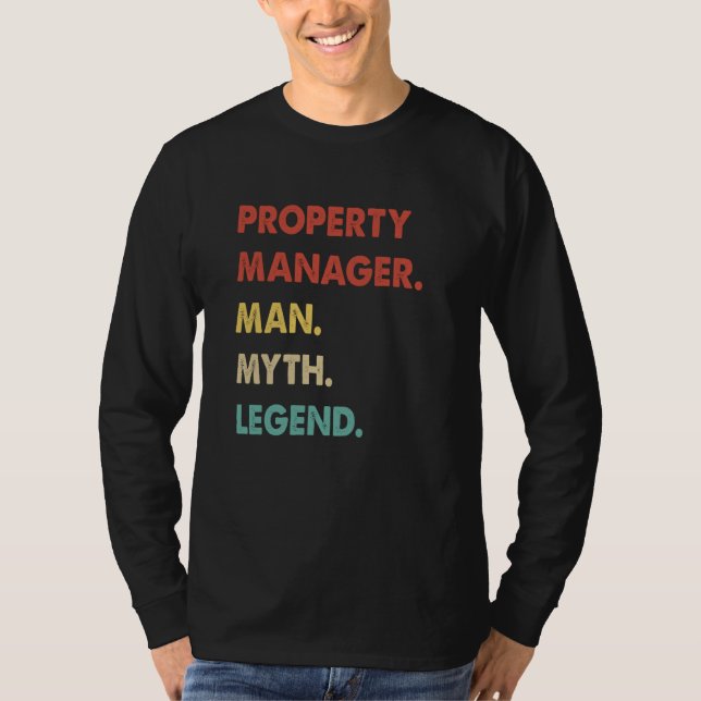 Camiseta Property Manager Man Myth Legend  1 (Frente)