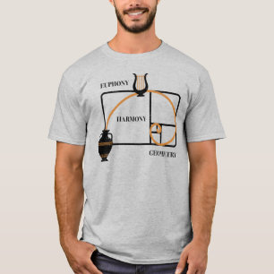 Camiseta Proporção Áurea Grécia: Eufonia, Harmonia, Geometr