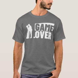 Camiseta Proposta de Casamento de Game Over Despedida de So