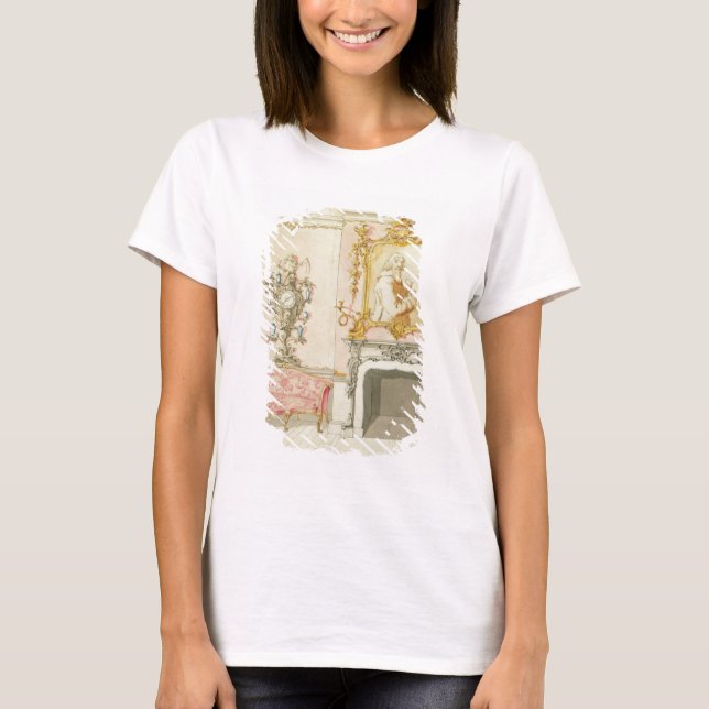 Camiseta Proposta de interior da sala de desenho, 1755-60 ( (Frente)