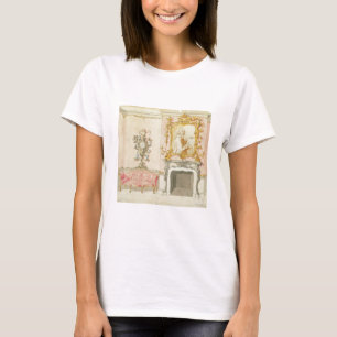 Camiseta Proposta para um interior da sala de estar,