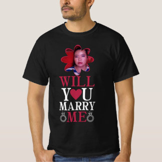 Camiseta 'Proposta-Você Vai Casado-Me-Noivado-Pic Personali
