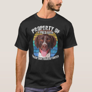 Camiseta Propriedade Alemã De Ponteiro Curto De Retro