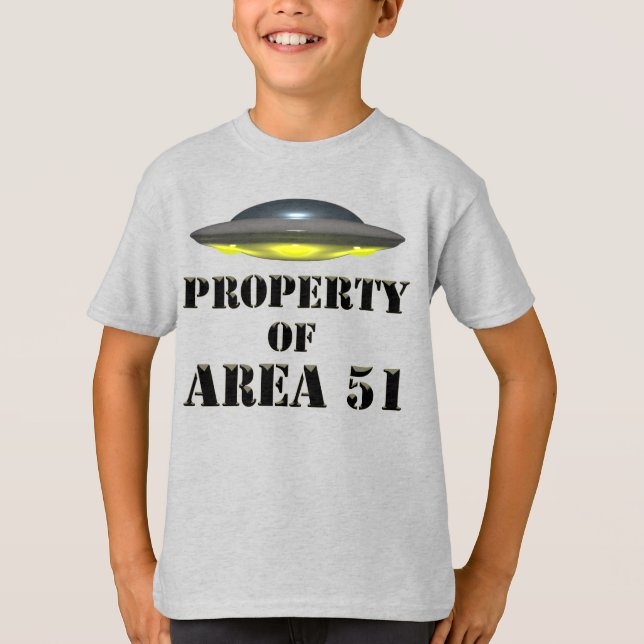 Camiseta Propriedade da área 51 (Frente)