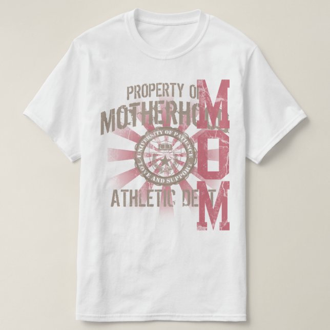 Camiseta Propriedade da motherhood Athletic dept. (Frente do Design)