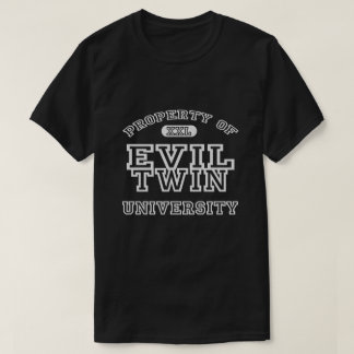 Camiseta Propriedade Da Universidade De Mau Twin
