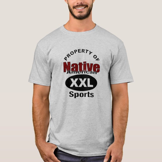 Camiseta Propriedade de esportes do nativo americano (Frente)