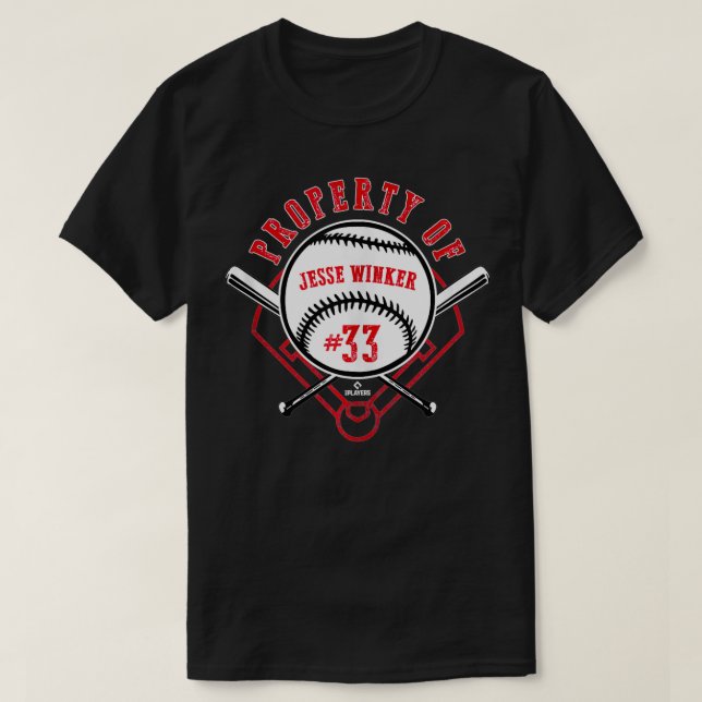 Camiseta Propriedade De Jesse Winker (Frente do Design)