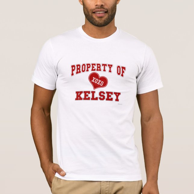 Camiseta Propriedade de Kelsey (Frente)