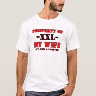 CAMISETA PROPRIEDADE DE MINHA ESPOSA, - XXL-, EST: AGORA &