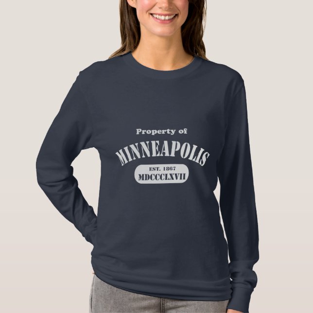Camiseta Propriedade de Minneapolis (Frente)