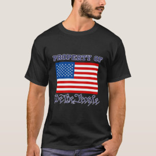Camiseta Propriedade De Nós As Pessoas Com Bandeira America