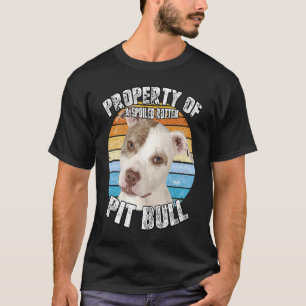 Camiseta Propriedade De Pit Bull Pittie Do Proprietário De