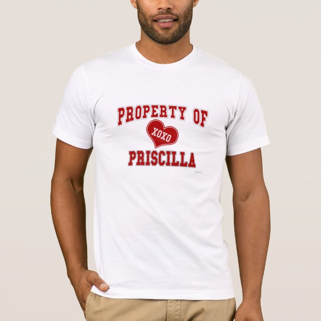Camiseta Propriedade de Priscilla (Frente)