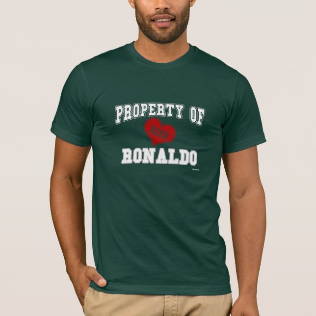 Camiseta Propriedade de Ronaldo (Frente)