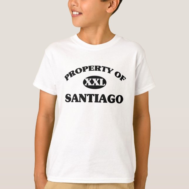 Camiseta Propriedade de SANTIAGO (Frente)