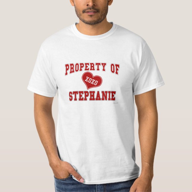 Camiseta Propriedade de Stephanie (Frente)