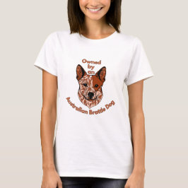 Camiseta Propriedade de um Cachorro Brattle (Vermelho)