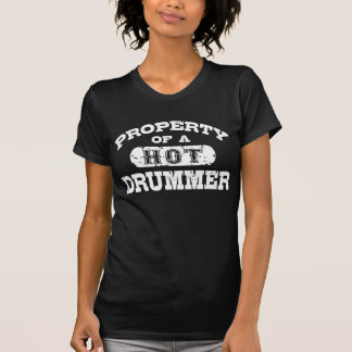 Camiseta Propriedade de um Drummer Quente