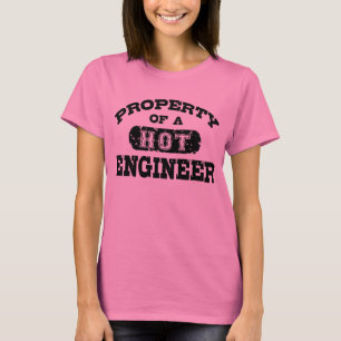 Camiseta Propriedade de um Engenheiro quente