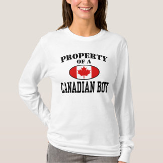 Camiseta Propriedade de um garoto canadense