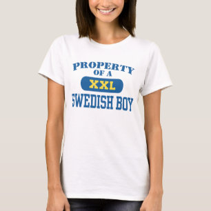 Camiseta Propriedade de um menino sueco