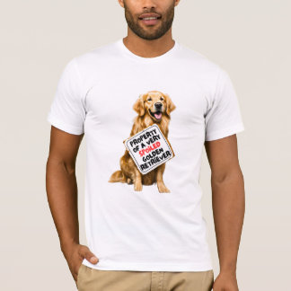 Camiseta Propriedade de um Retriever de Ouro mimado