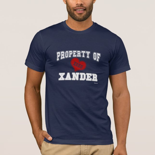 Camiseta Propriedade de Xander (Frente)
