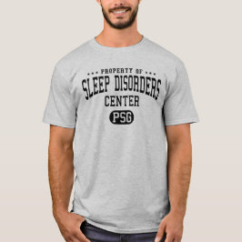 Camiseta Propriedade do centro das desordens de sono