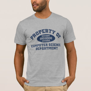 Camiseta Propriedade do departamento de informática (azul)