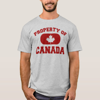 Camiseta Propriedade do design de Canadá
