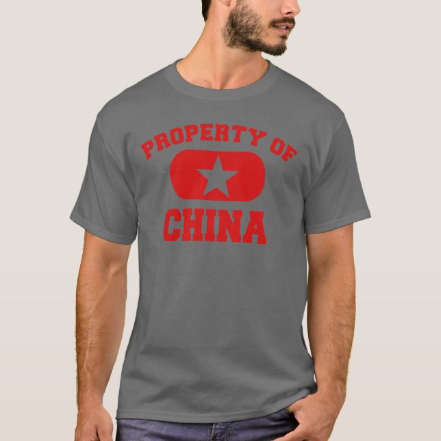 Camiseta Propriedade do design de China (Frente)