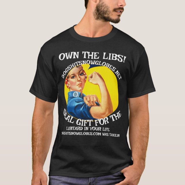 CAMISETA PROPRIEDADE DO LIBS DOGSHITSNOWGLOBES DOT NET (Frente)