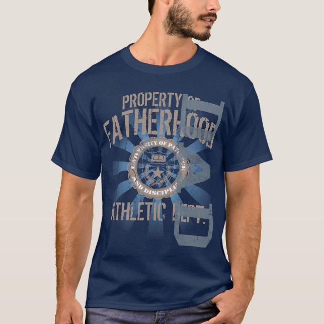Camiseta Propriedade do t-shirt escuro atlético da (Frente)
