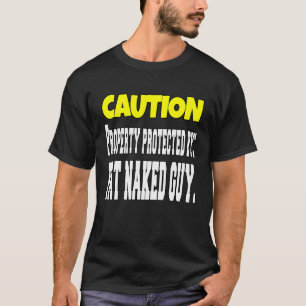 Camiseta Propriedade Sarcástica De Cuidado Com O Humor Prot