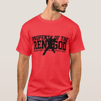 Camiseta "PROPRIEDADE t-shirt vermelho do RENEGOD"