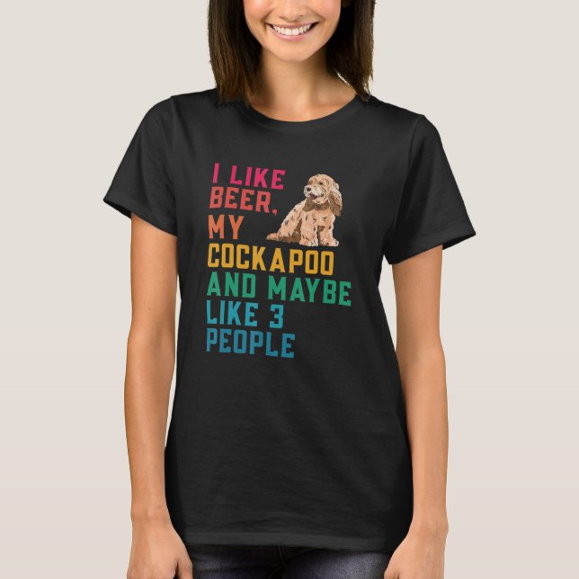 Camiseta Proprietária de Cachorro Cockapoo (Frente)