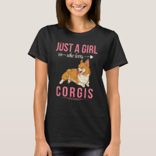 Camiseta Proprietária do Corgi, raparigas Cachorro Cachorro