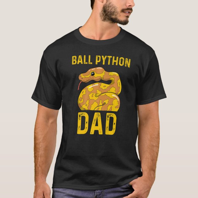 Camiseta Proprietário 1 do Pet do Cobra do Pai Python Ball (Frente)