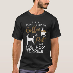 Camiseta Proprietário amante de café do cão terrier da rapo